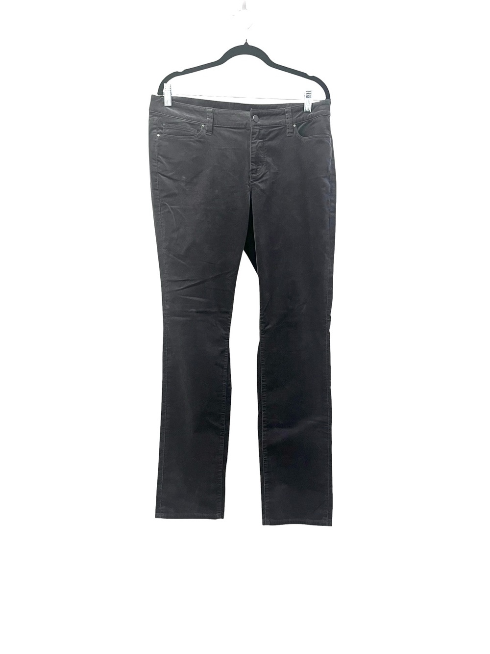 NWT Ann Taylor Charcoal Gray Velvety Skinny Pants Soft Stretch Size 12